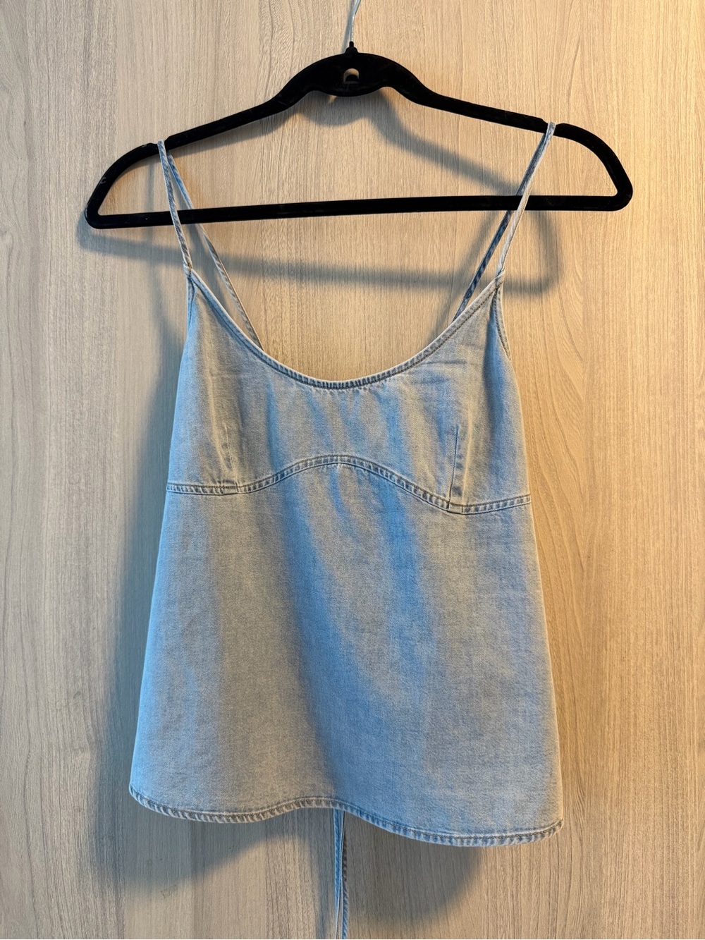 Light Wash Denim Camisole Top